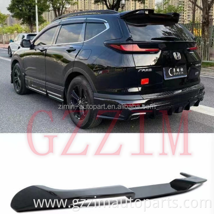 Exterior Accessories ABS Carbon Fiber Rear Trunk Boot Wing Spoiler For CRV 2017